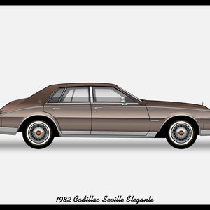 CADILLAC SEVILLE - Colour Vector File Download - .PDF, .Svg, .Png