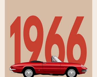 POSTER - ALFA ROMEO Spider Collection (Various Sizes).