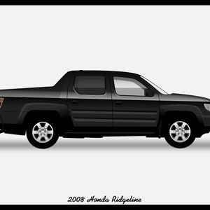HONDA RIDGELINE - Download file vettoriale a colori - .PDF, .Svg, .Png