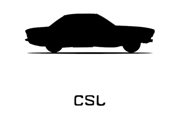 bmw car silhouette vector