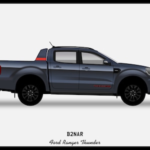 FORD RANGER - Colour Vector File Download - .PDF, .Svg, .Png