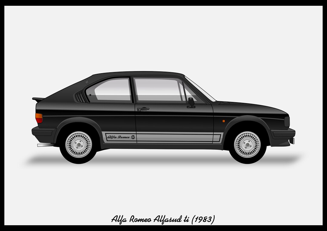 ALFA ROMEO Alfasud Ti Colour Vector File Download - .PDF, .svg, .png - Etsy