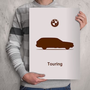 POSTER - BMW E34 Touring Silhouette