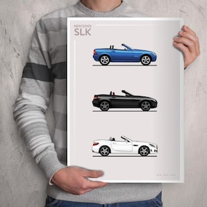 POSTER - MERCEDES SLK Evolution - Colour