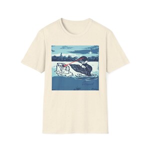 Minnesota Loon Protest T-Shirt | Laser Eyes Melting Ice | Immigrant Rights Art Bild 7