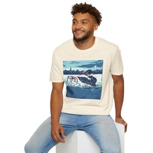 Minnesota Loon Protest T-Shirt | Laser Eyes Melting Ice | Immigrant Rights Art Bild 9