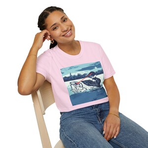 Minnesota Loon Protest T-Shirt | Laser Eyes Melting Ice | Immigrant Rights Art Bild 16