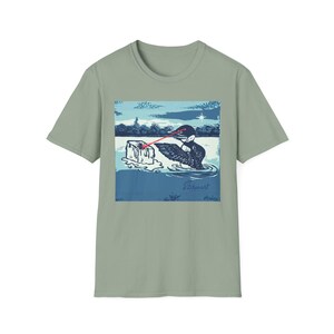 Minnesota Loon Protest T-Shirt | Laser Eyes Melting Ice | Immigrant Rights Art Bild 11