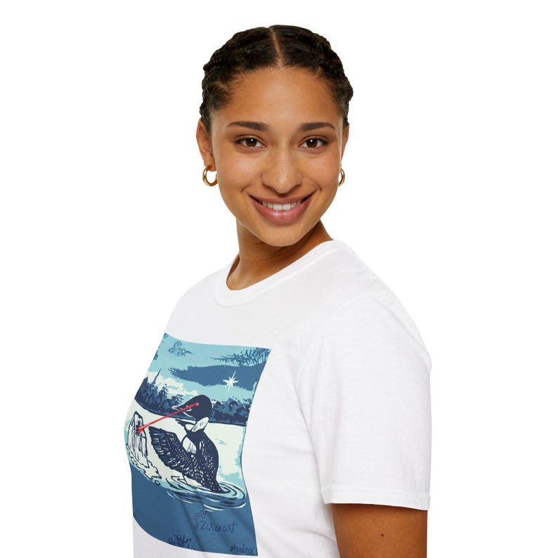 Minnesota Loon Protest T-Shirt | Laser Eyes Melting Ice | Immigrant Rights Art Bild 10