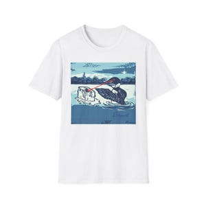 Minnesota Loon Protest T-Shirt | Laser Eyes Melting Ice | Immigrant Rights Art Bild 1