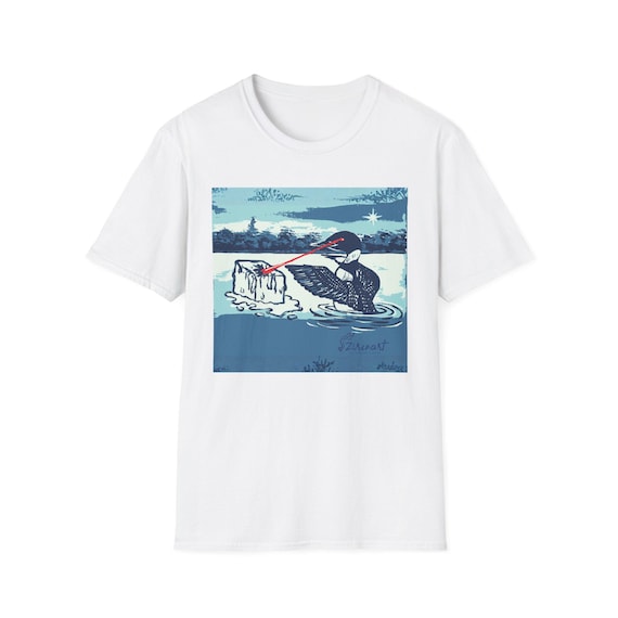 Minnesota Loon Protest T-Shirt | Laser Eyes Melting Ice | Immigrant Rights Art