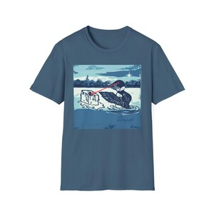 Minnesota Loon Protest T-Shirt | Laser Eyes Melting Ice | Immigrant Rights Art Bild 13