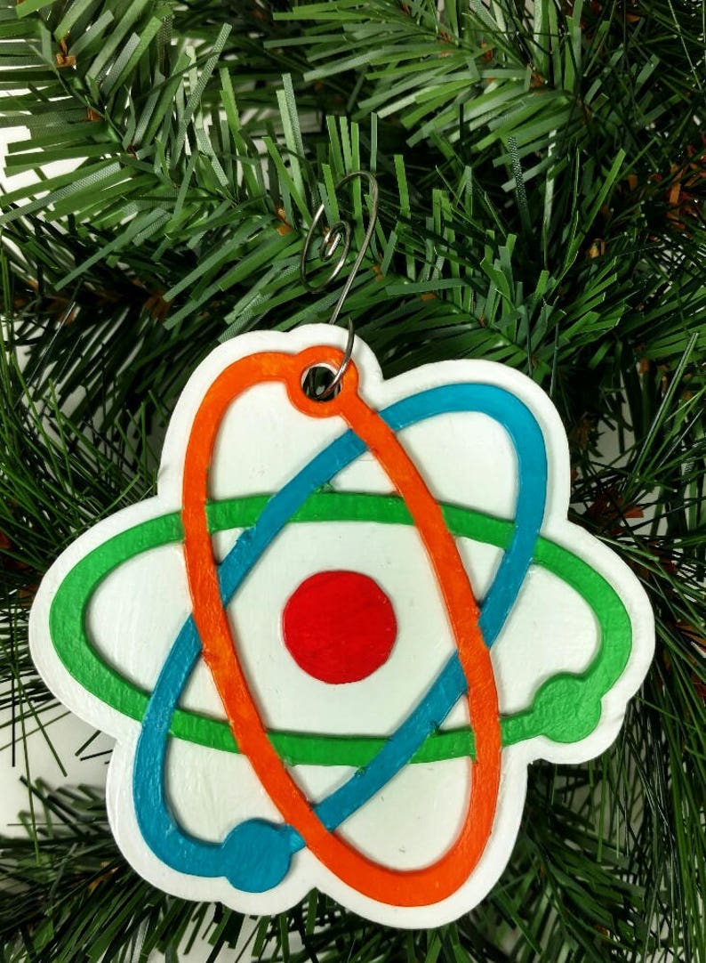 Atom Ornament Atomic Science Ornament Science Geek Etsy