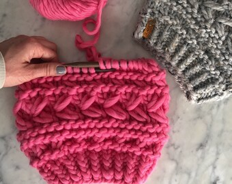 Modello di cappello lavorato a maglia, modello di berretto lavorato a maglia, modello di maglia super voluminoso -- The Penny Toque