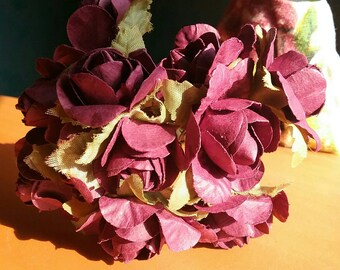 wine colored flower etsy
