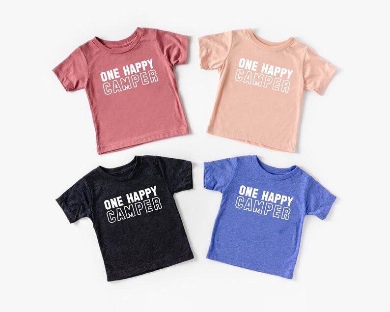 One Happy Camper Baby/youth Shirt Etsy
