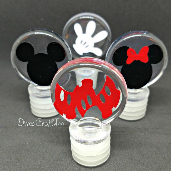 Disney Inspired Acrylic Wine Stoppers - Fish Extender Gifts - Set of 4 - READY TO SHIP