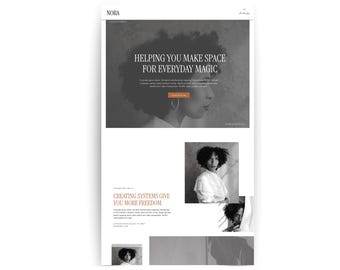 Showit website-sjabloon voor coaches | Website voor life coaches | Nora
