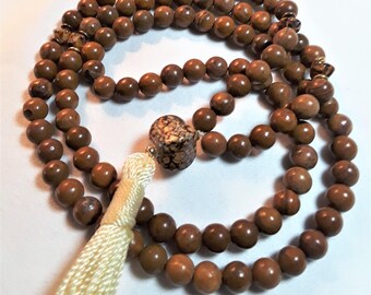 Tigerskin Jasper 108 bead Mala