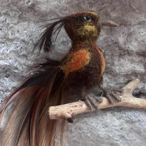 Valentines day gift, Bird brooch, Wool felt brooch, Felted brooch, Felt jewellery, Felt animals, bird brooch pin, Needle felted