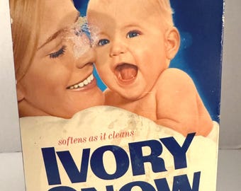 Vintage Ivory Snow Detergent 32 oz Giant Size Marilyn Chambers Full Sealed Box