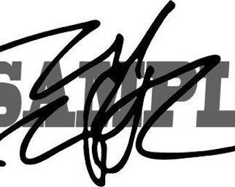 Tupac Autograph Signature cutout.  .png & .svg  Digital Download Cut Out