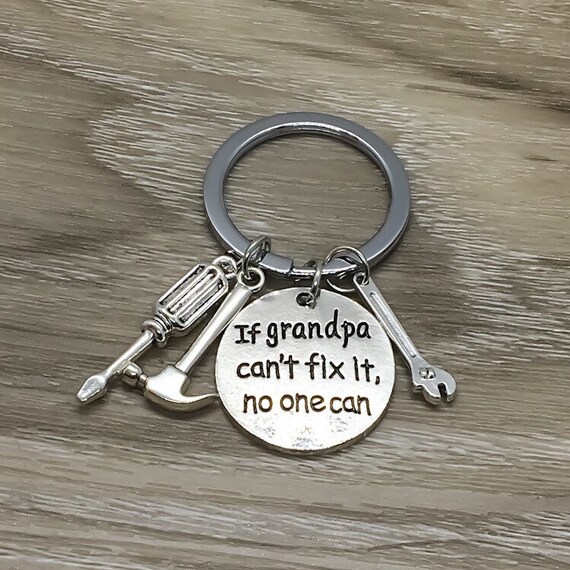 Download Grandpa Keychain Grandfather Keychain Fathers Day Gift If Etsy