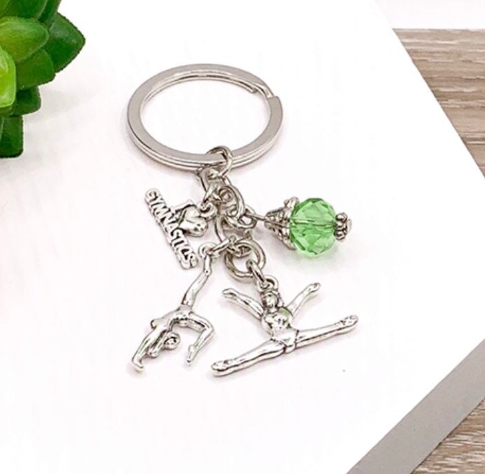 Gymnastics Keychain Cute Gift for Gymnast Splits Charm Etsy UK