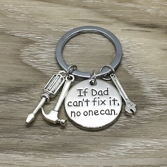 Download Father Keychain Dad Keychain Fathers Day Gift If Dad Etsy