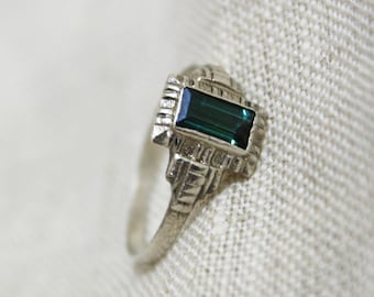 天然 グリーントルマリン リング レディース 14金 ホワイトゴールド 天然石 10月 誕生石 お守り 誕生日プレゼント 女性 ブランド グリーン トルマリン（指輪・リング｜レディースジュエリー