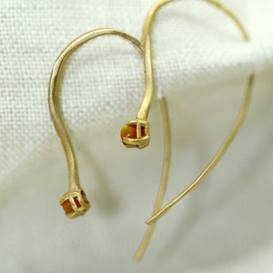 Ethiopian Opal Minimalist Earrings, Solid Gold Ethiopian Earrings, Gold Earrings, Gold Drop Earrings, Ethiopian Opal, Solid Gold Earrings