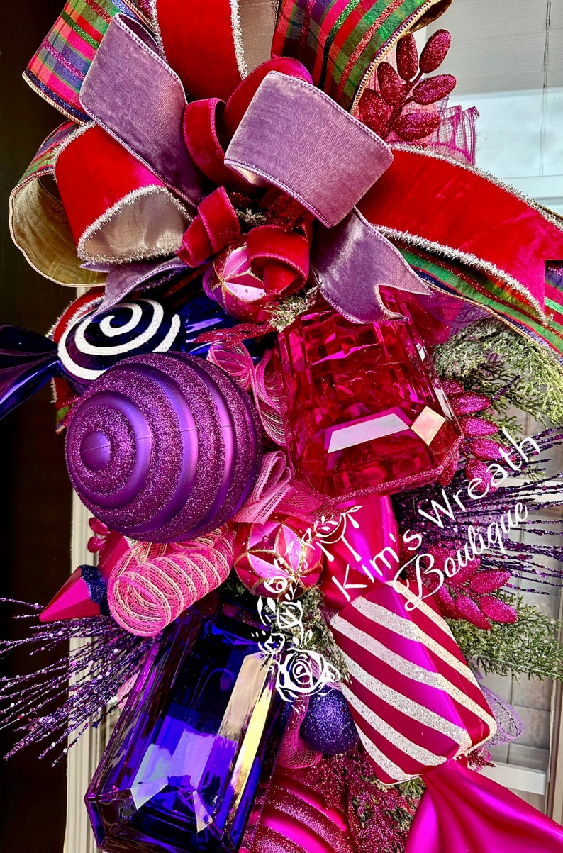 Christmas Swag Black and Gold Xmas Swag Christmas Wreath Etsy