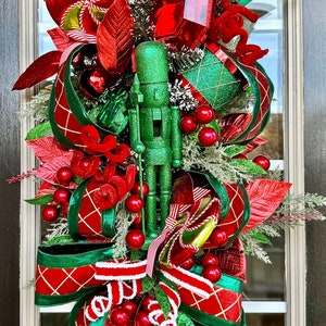 Nutcracker Swag, Nutcracker Wreath, Nutcracker Decor, Nutcracker Home Decor, Christmas Swag, Christmas Wreath, Christmas Home Decor