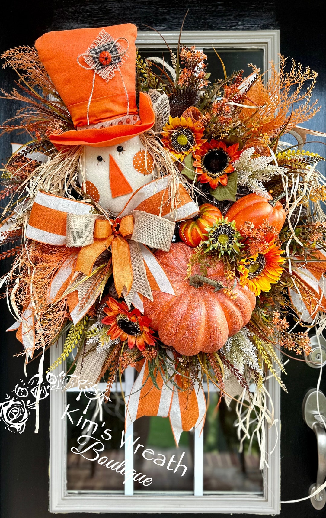 Scarecrow Wreath, Scarecrow Decor, Scarecrow Home Decor, Fall Wreath