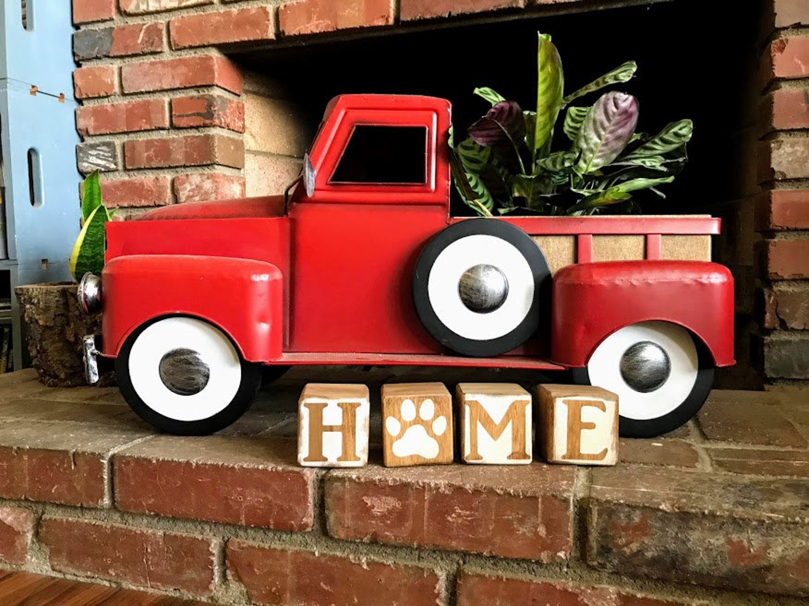 Handcrafted HOME/LOVE Pet Blocks Double Sided Love My Pet | Etsy