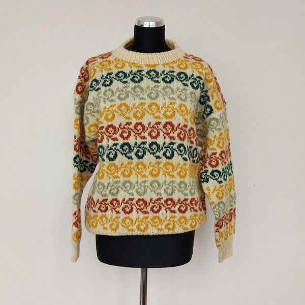 Nordic wollen trui pullover vrouwen casual vintage, Maat M-L