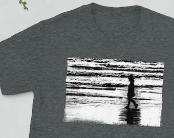Blurred Silhouette Unisex Streetwear T-shirt | Exclusive Design | Street Photography | Cannon Beach, Oregon
