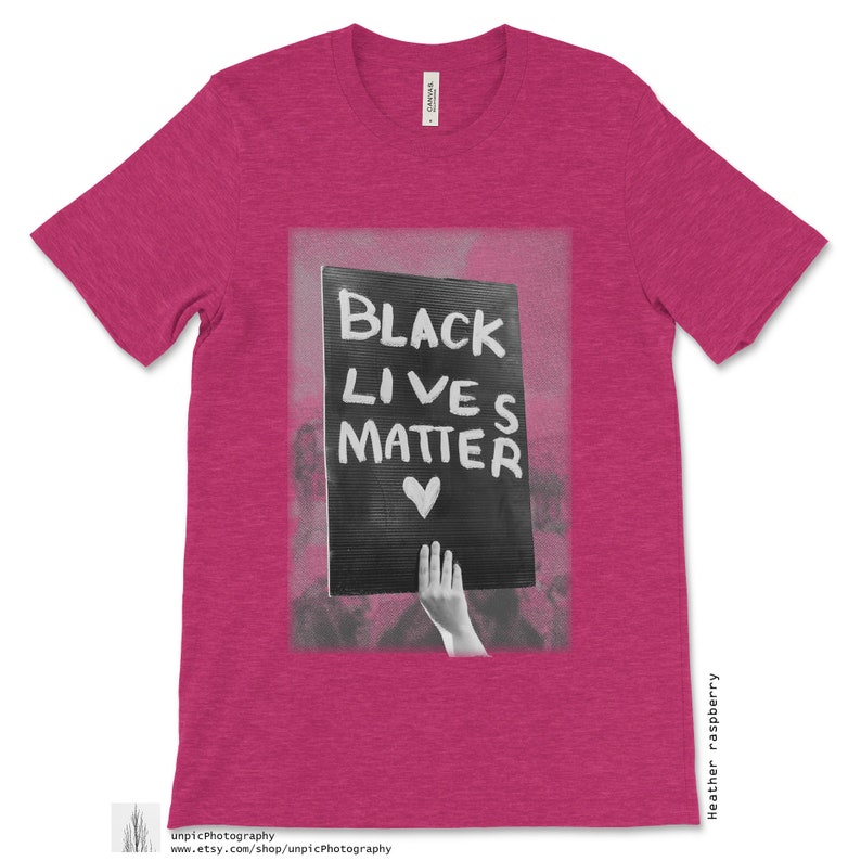 Black Lives Matter Unisex Premium T-Shirt All profits go to Black Lives Matter Seattle T shirt Tshirt Heather raspberry