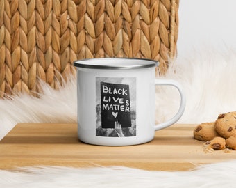 Black Lives Matter Enamel Camp Mug - Social Justice