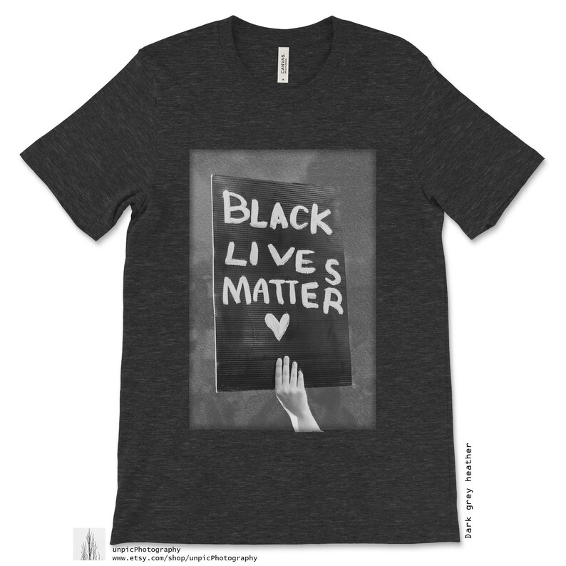 Black Lives Matter Unisex Premium T-Shirt All profits go to Black Lives Matter Seattle T shirt Tshirt Dark grey heather