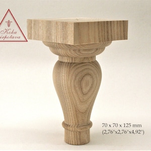 Farmhouse table leg Furniture leg Turn wood leg Furniture foot Vanity leg Table leg Cabinet leg Coffee table leg Wood leg Bed leg Table foot
