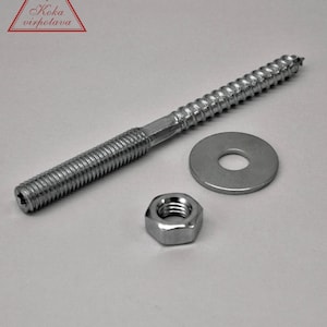 Leg montage kit  M8 dowel Leg fastening screw M8 metric screw Furniture leg montage screw Leg adapter Screw for furniture leg Adapter screw