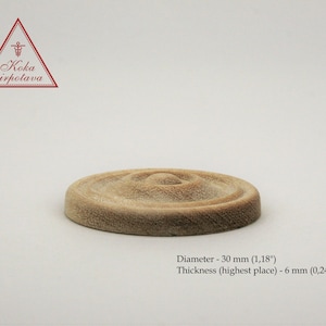 Furniture rosette Wood rosette Furniture applique Wood turned decor Wood medallion Furniture wood decor Small wood decor applique Wood onlay