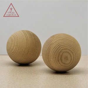 Wood ball 80 mm Wood ball toy Wood sphere Croquet ball Summer outdoor game Wood ball kid Turned wooden ball Wood toy for kids Knitting ball