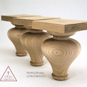 Handmade wooden leg Furniture leg Turned wooden leg Sofa leg Wooden turned foot Coffee table leg Wood feet Farmhouse table leg Bed leg Wood