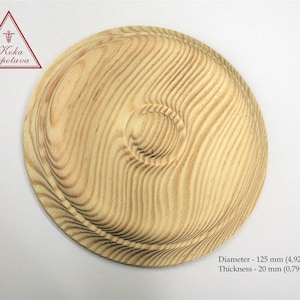 Rosette Door decor wood Wood furniture applique Wood rosette Wood turn rosette  Wood medallion Furniture decor Wall decor Cabinet decor