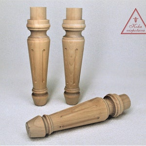 Pied de table basse Pied en bois fait main Pied en bois tourné Pied de canapé Pied en bois tourné Pied de meuble Pied de table de ferme Pied de meuble Pied de table Pied