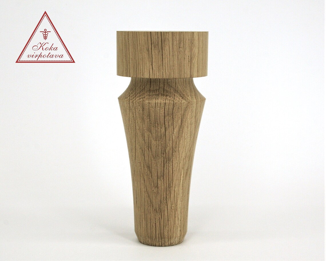 Turned wood leg Furniture leg Sofa leg wood Coffee table leg Etsy