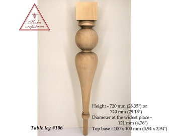 Table leg wood Farmhouse table leg Table base Furniture leg Dining table leg Table post Wooden table leg Wood furniture leg Wooden leg
