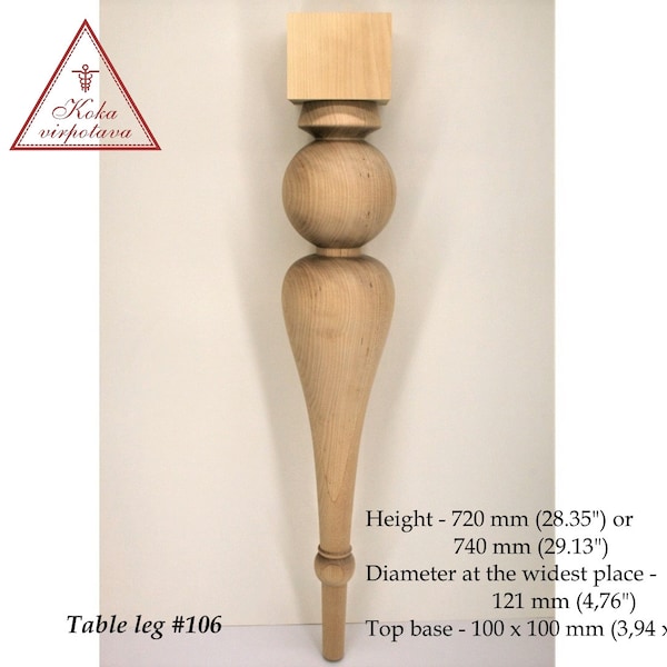 Wooden Dining Table Legs Etsy